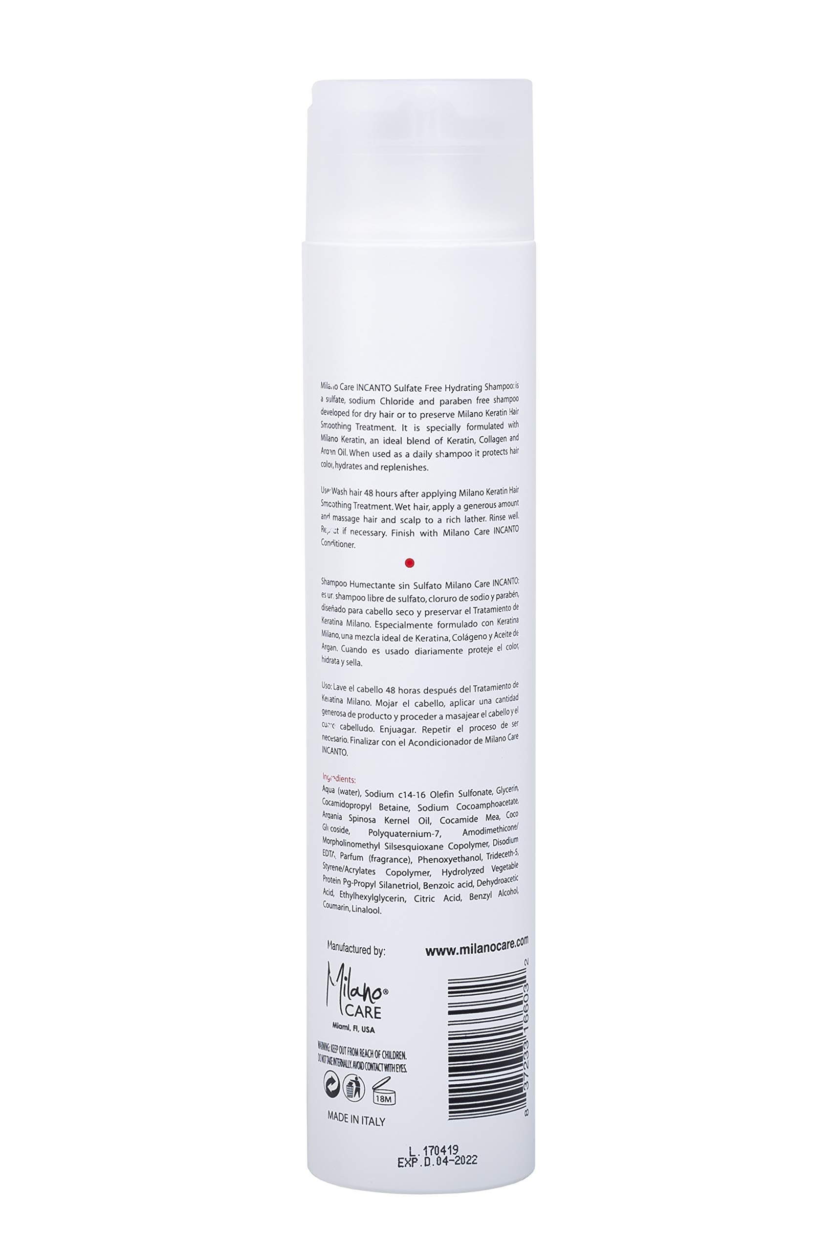 Milano Care Keratin Nourishing Shampoo & Conditioner Set | Hair Care