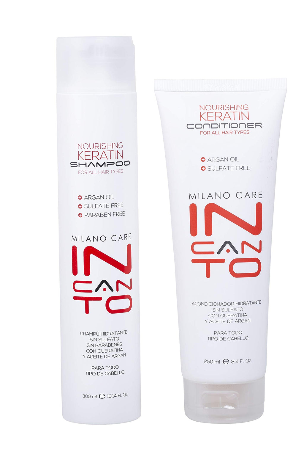 Milano Care Keratin Nourishing Shampoo & Conditioner Set | Hair Care