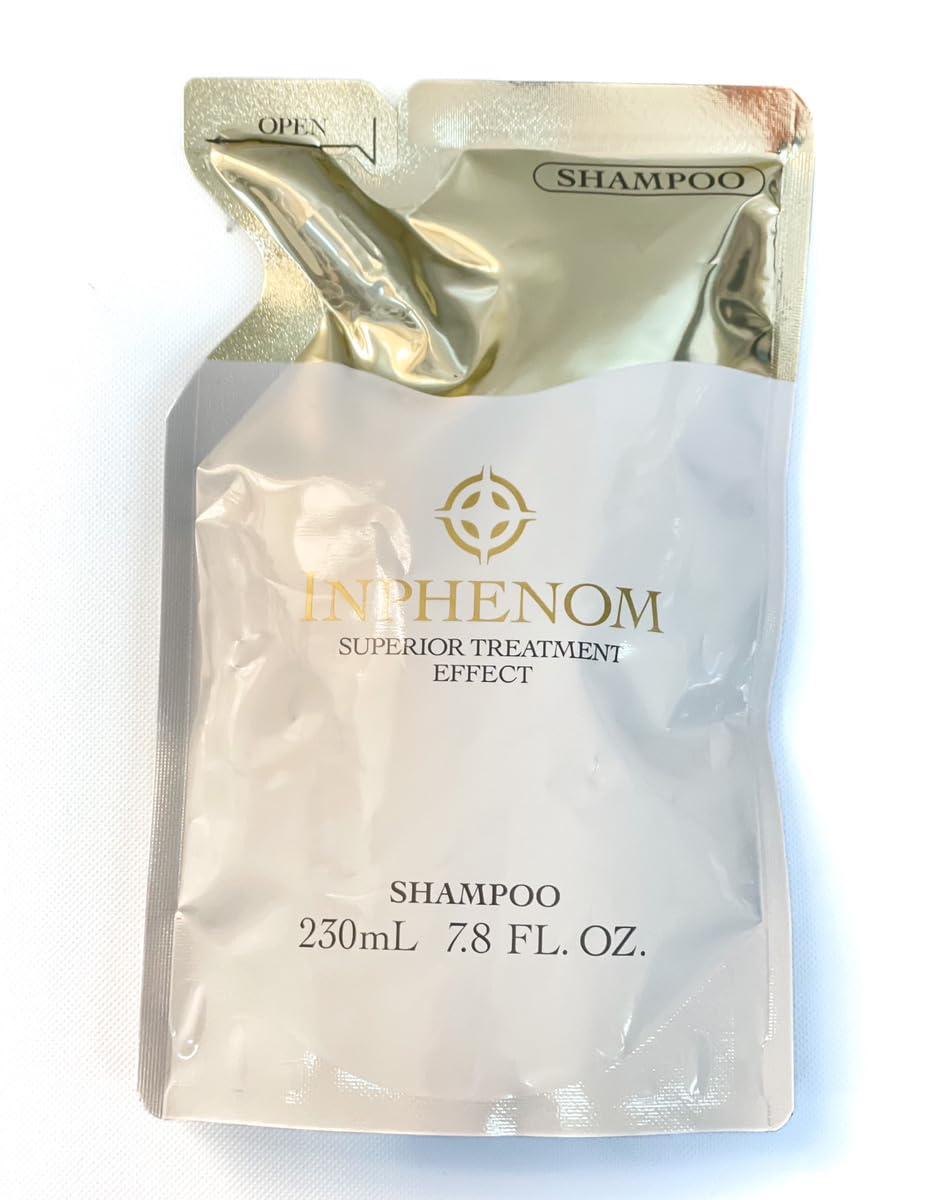 Milbon Inphenom Hair Shampoo Refill Bag – 7.8 oz for Moisture and Color Care