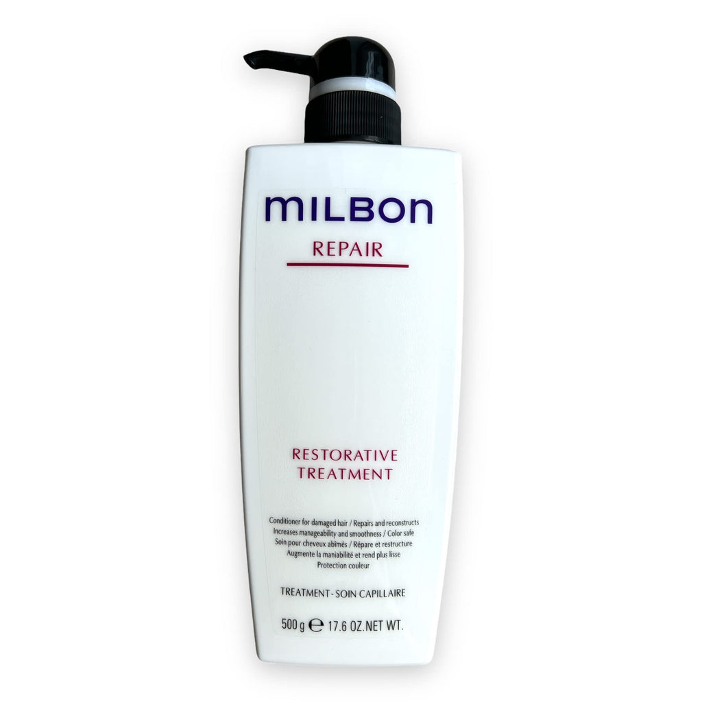 Milbon Repair Restorative Treatment Conditioner Big Size 17.6 oz – Color-Safe Hair Repair