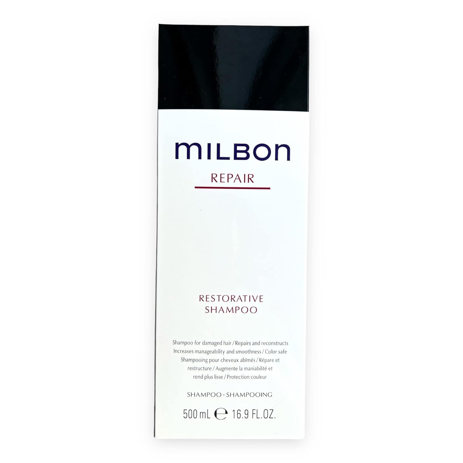 Milbon Repair Restorative Shampoo Big Pack 16.9 oz – Gentle Cleansing and Hair Reconstruction