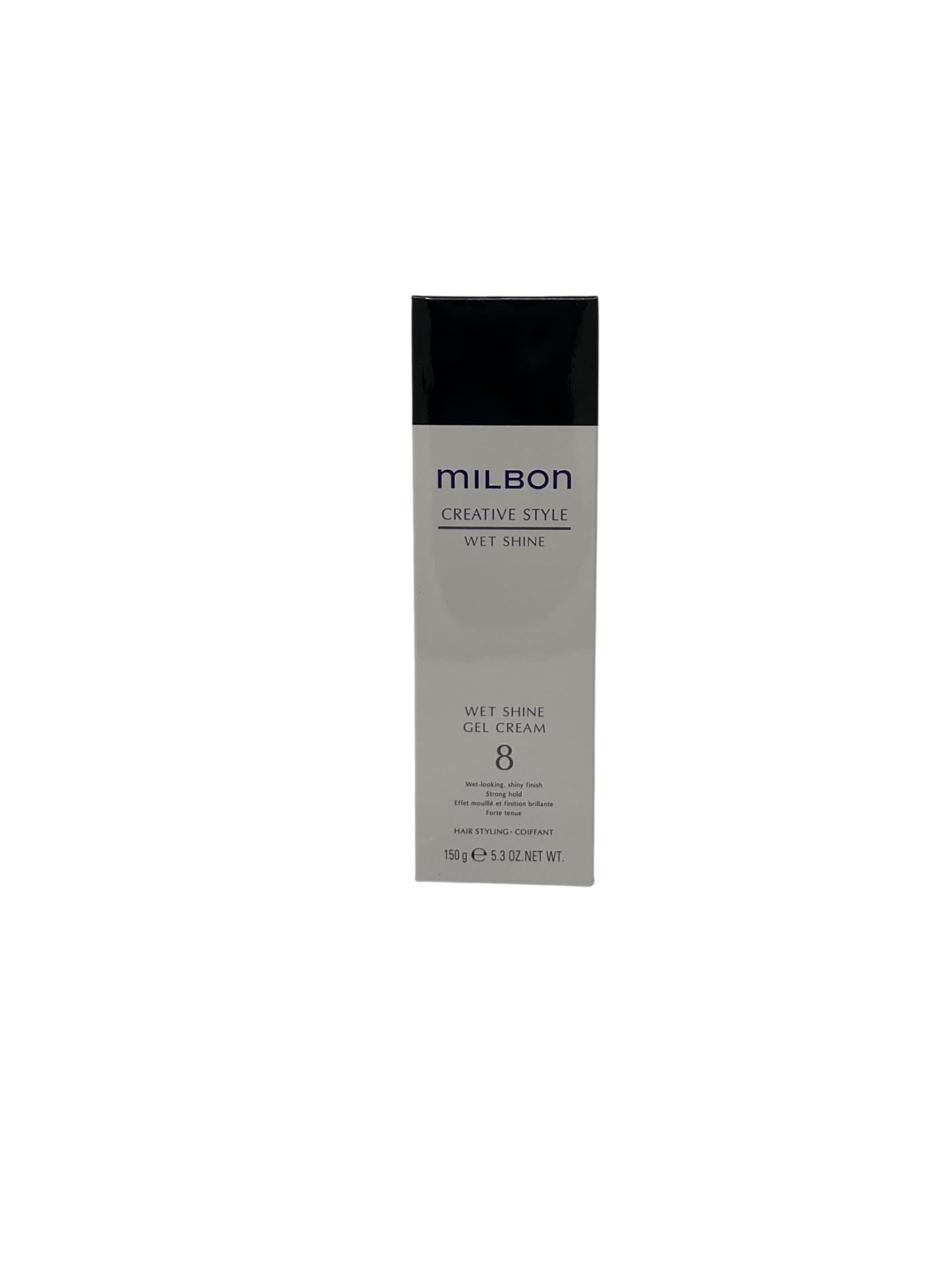 Milbon Creative Style Wet Shine 8 5.30z — Hybrid Gel-Cream for Frizz Control & Satin Wet Looks