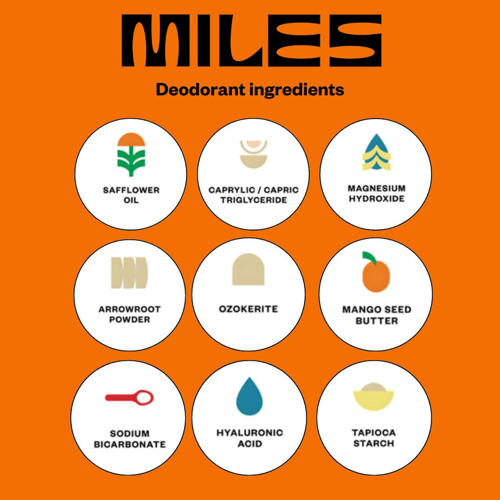 Miles Kids Deodorant – Aluminum-Free, Hypoallergenic, Made in USA | Travel Kit 3-Pack