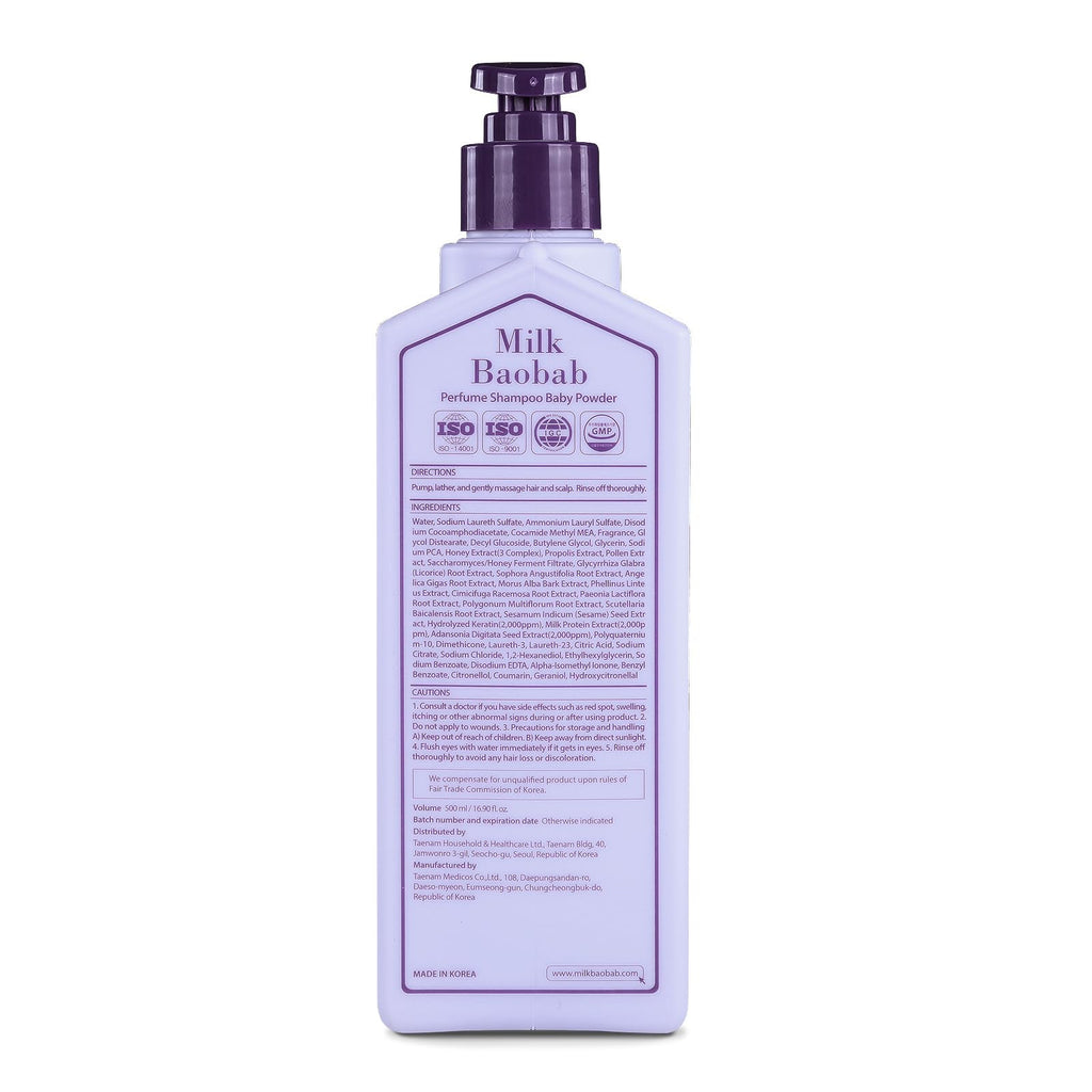 Milk Baobab Official Perfume Shampoo – Baby Powder Scent (16.9 oz)