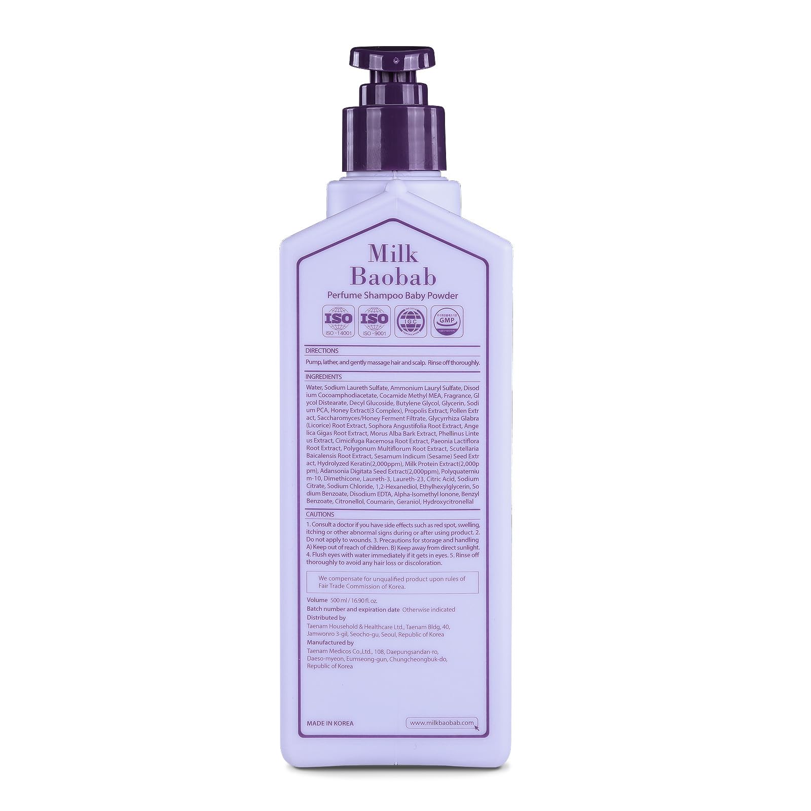 Milk Baobab Official Perfume Shampoo – Baby Powder Scent (16.9 oz)