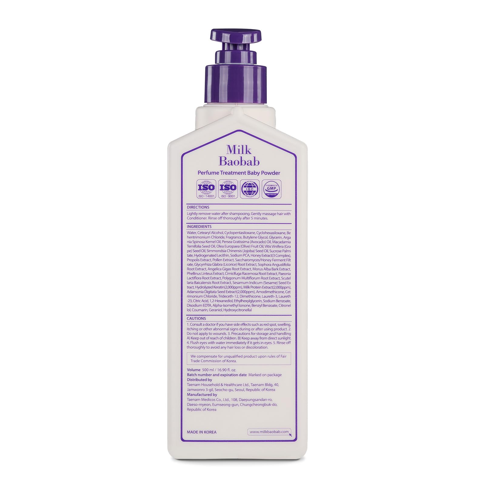 Milk Baobab Official Perfume Treatment – Baby Powder Scent (16.9 oz)