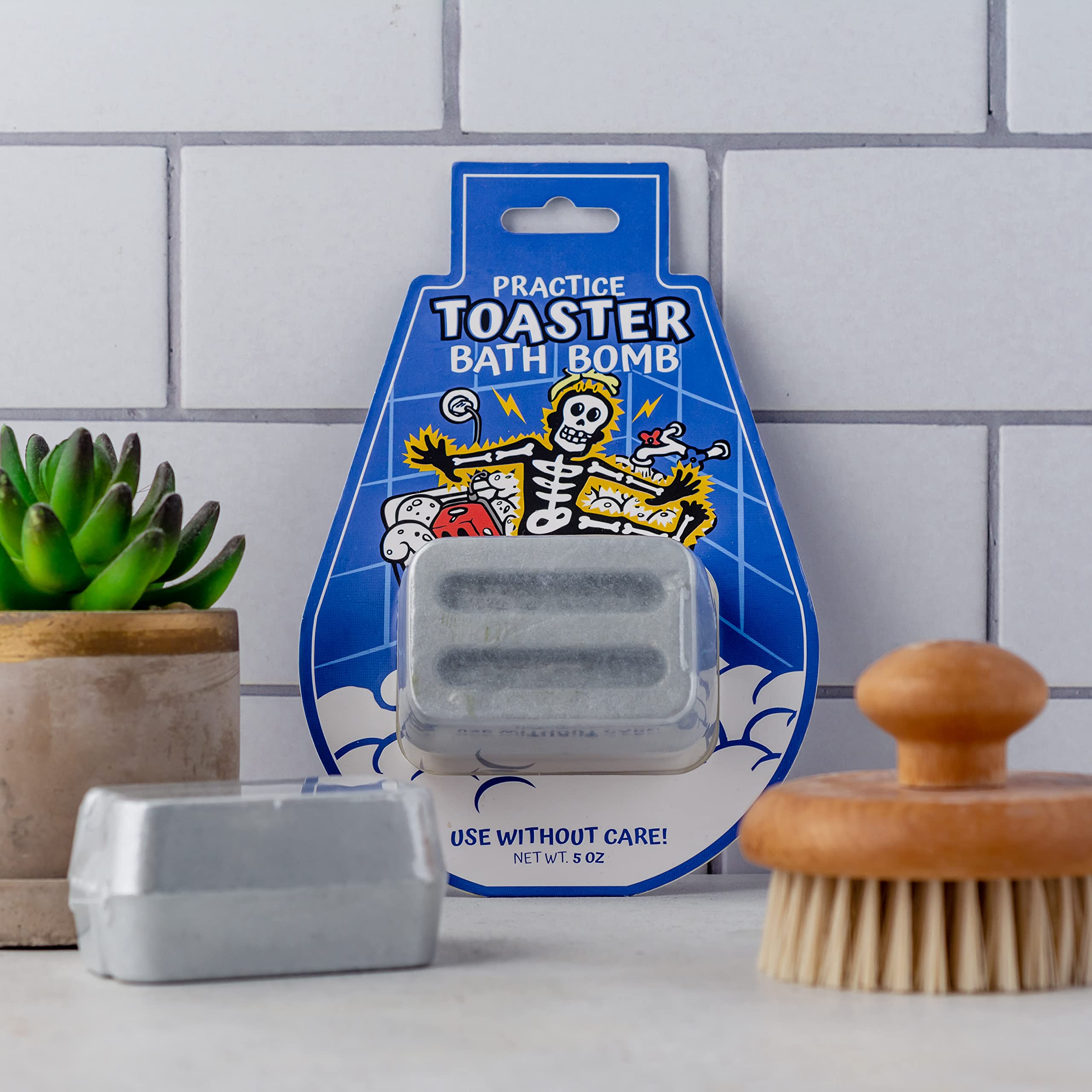 MilkToast Brands Toaster Bath Bomb – Funny Gag Gift for Adults, Office Pranks, White Elephant