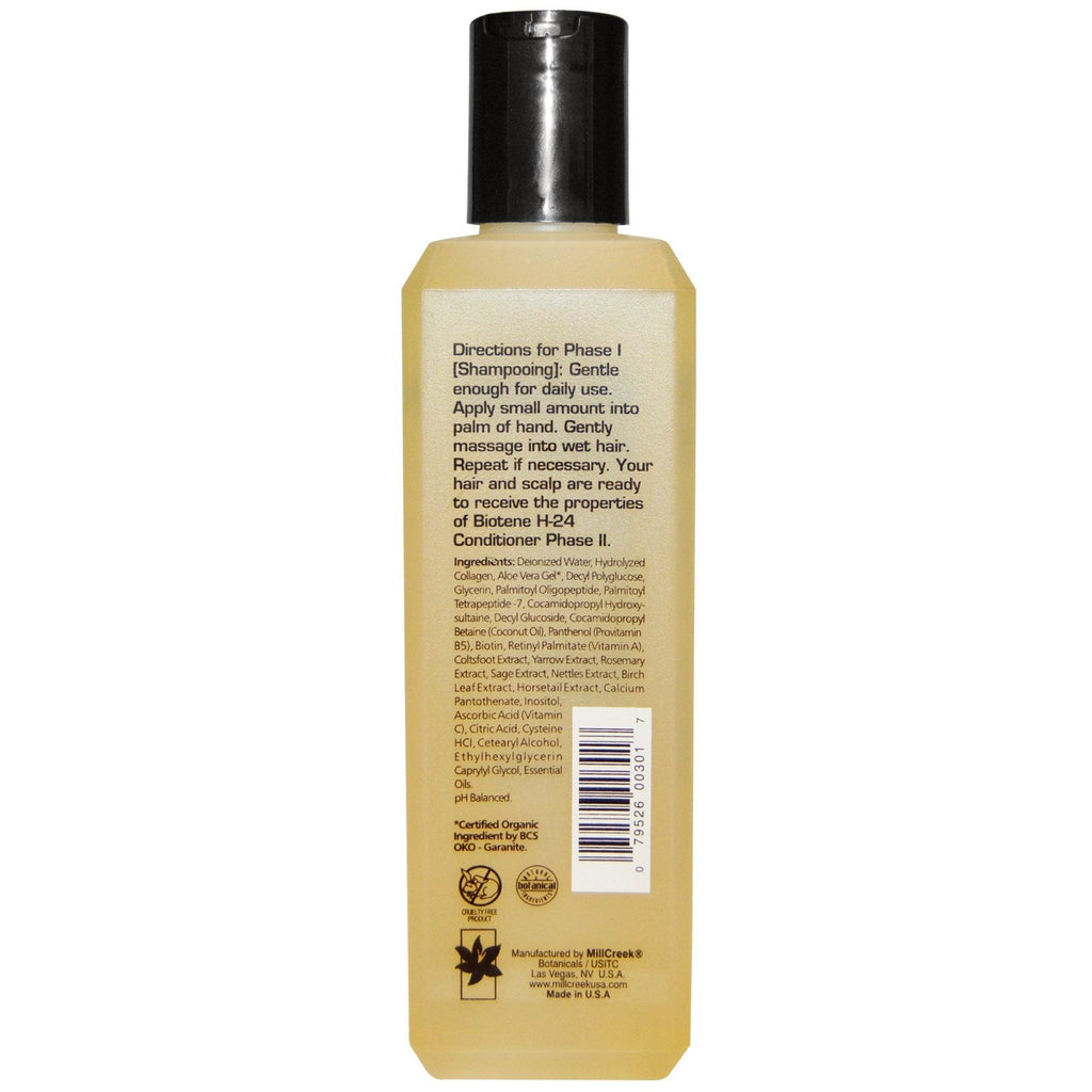 Mill Creek Biotene H-24 Shampoo & Conditioner Bundle | Gentle Daily Hair Care