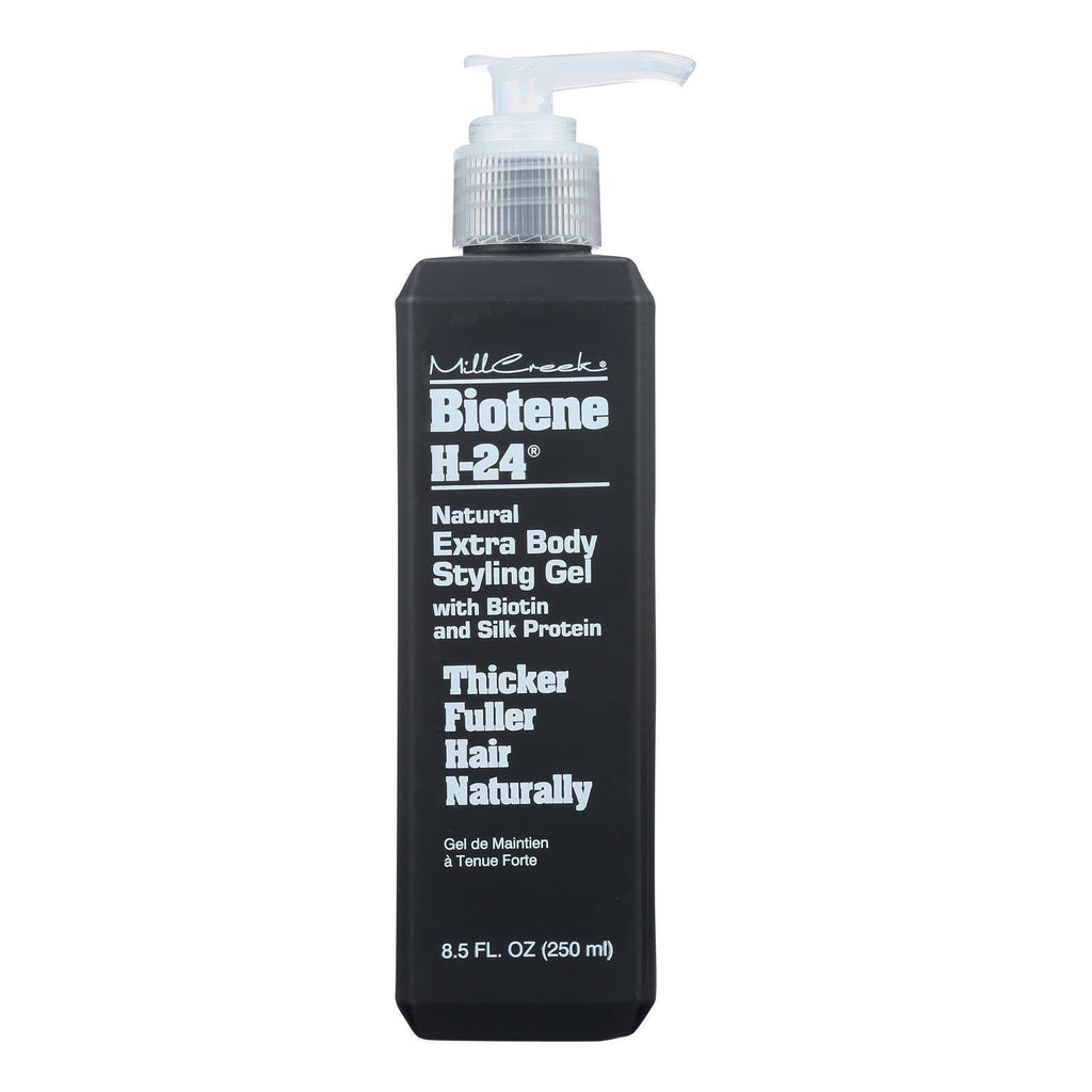 Mill Creek Biotene H-24 Styling Gel – Extra Body, Silk Proteins & Biotin (8.5 oz / 250 ml)