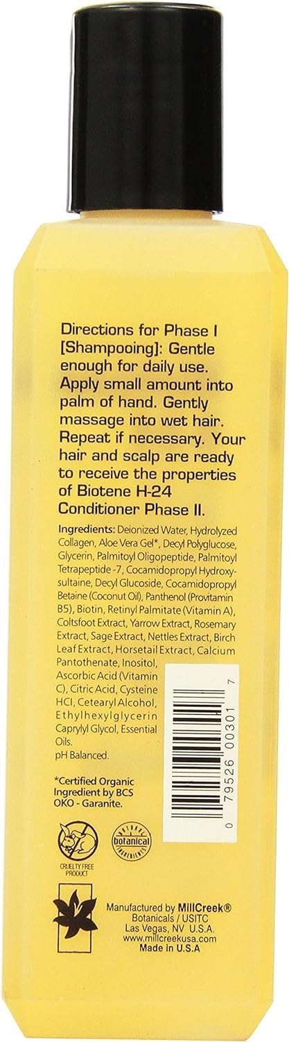 Mill Creek Biotene H-24 Shampoo 2 Pack – Thicker, Fuller Hair Naturally