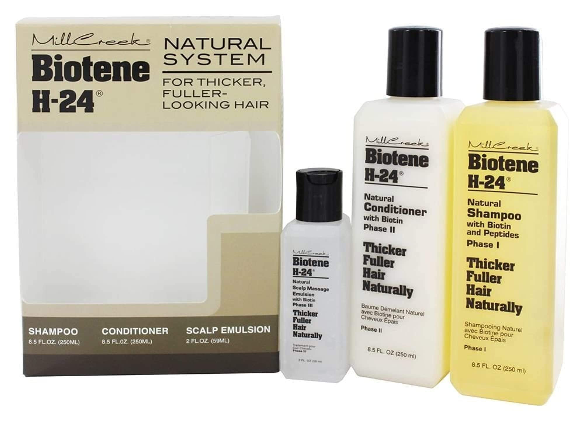 Mill Creek H-24 Shampoo/Conditioner/Emulsion Tripack – Complete Hair Care System