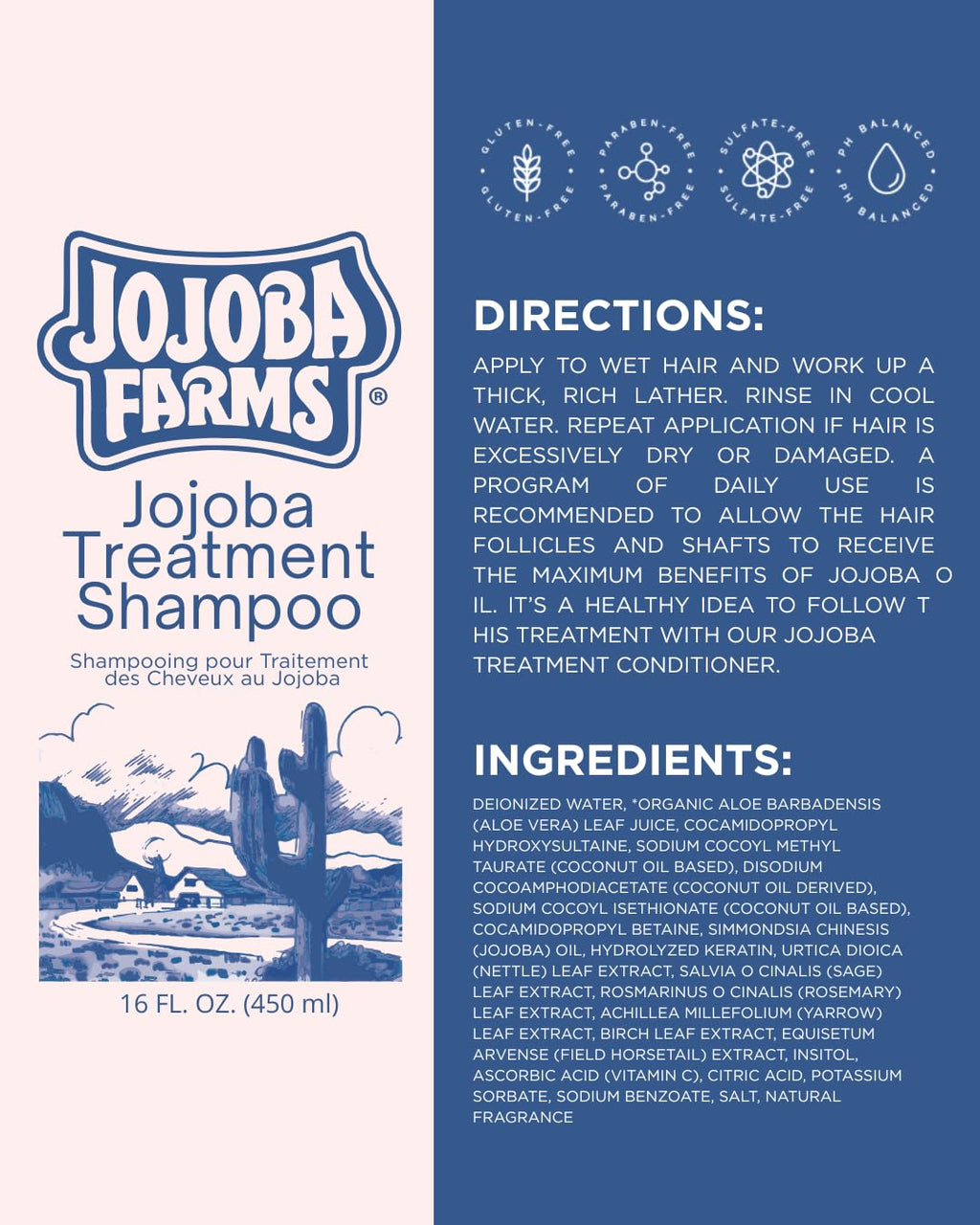 Mill Creek Jojoba Farms Treatment Shampoo & Conditioner Bundle – 16 fl oz Pack of 2