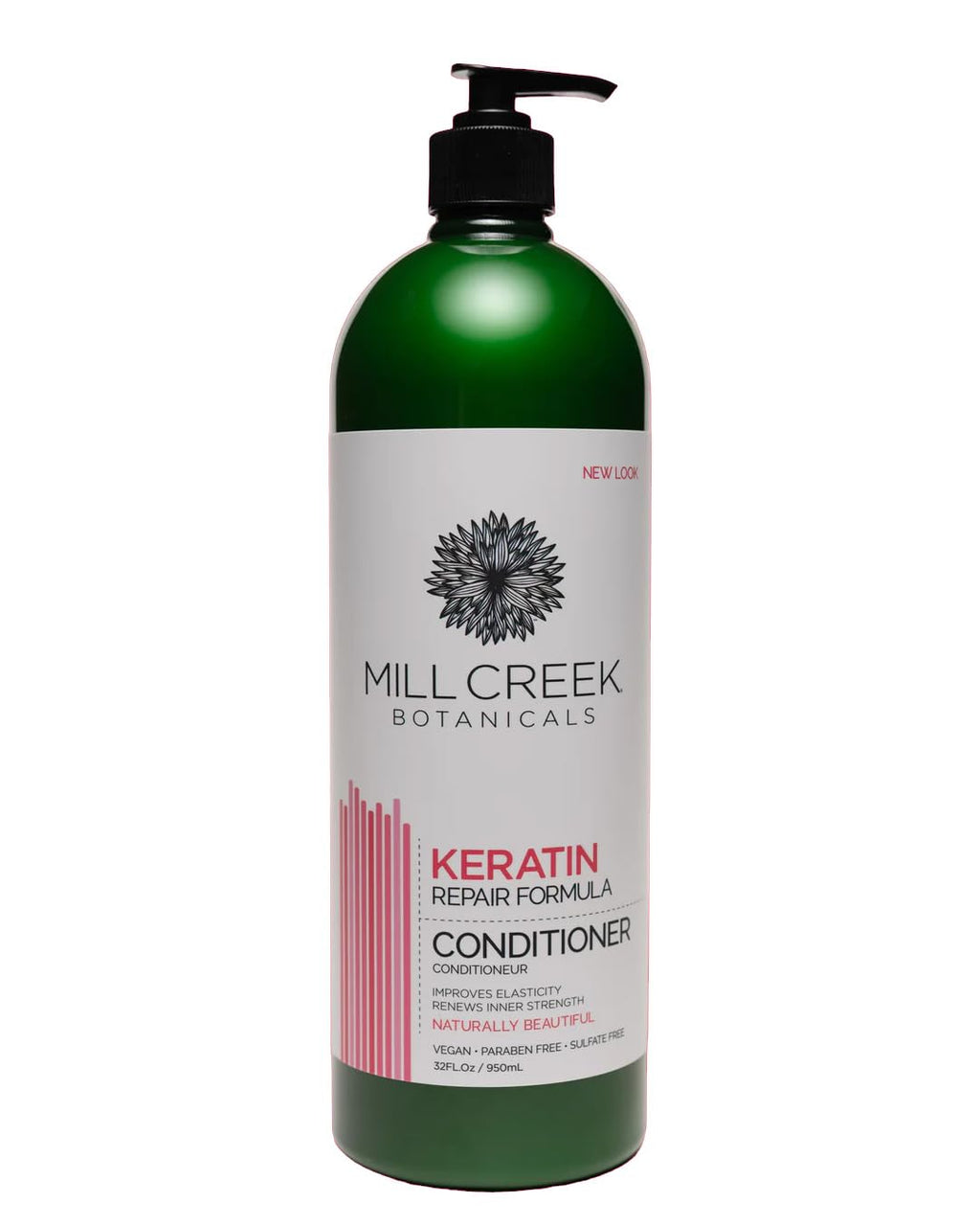 Mill Creek Keratin Conditioner 32 oz – Color Safe, pH-Balanced Hair Care with Aloe Vera & Argan Oil