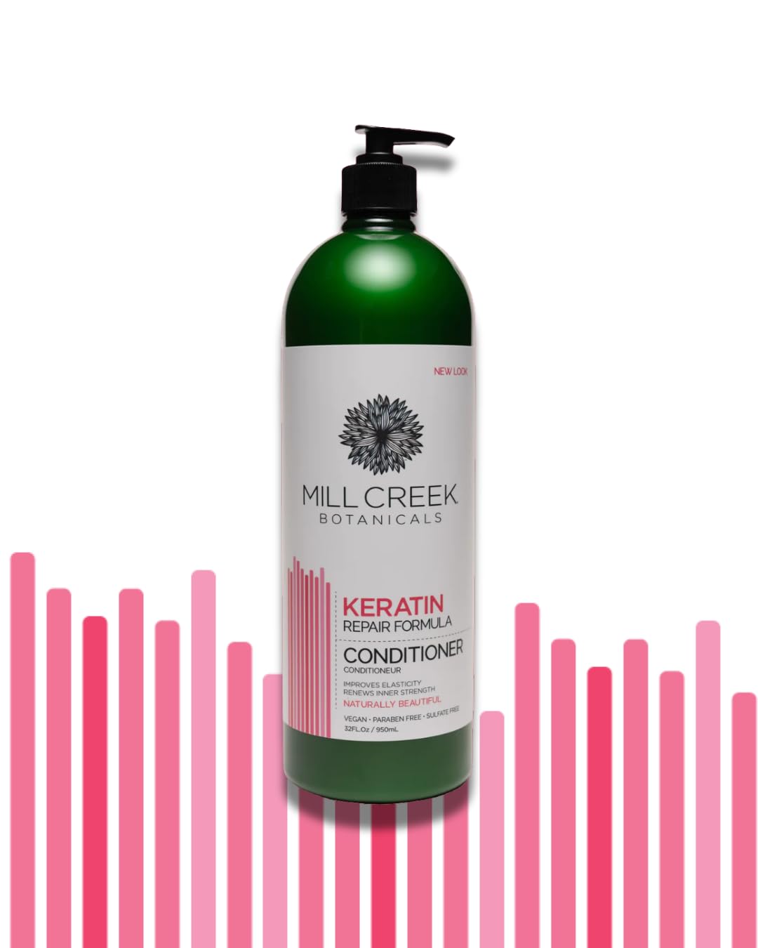 Mill Creek Keratin Conditioner 32 oz – Color Safe, pH-Balanced Hair Care with Aloe Vera & Argan Oil