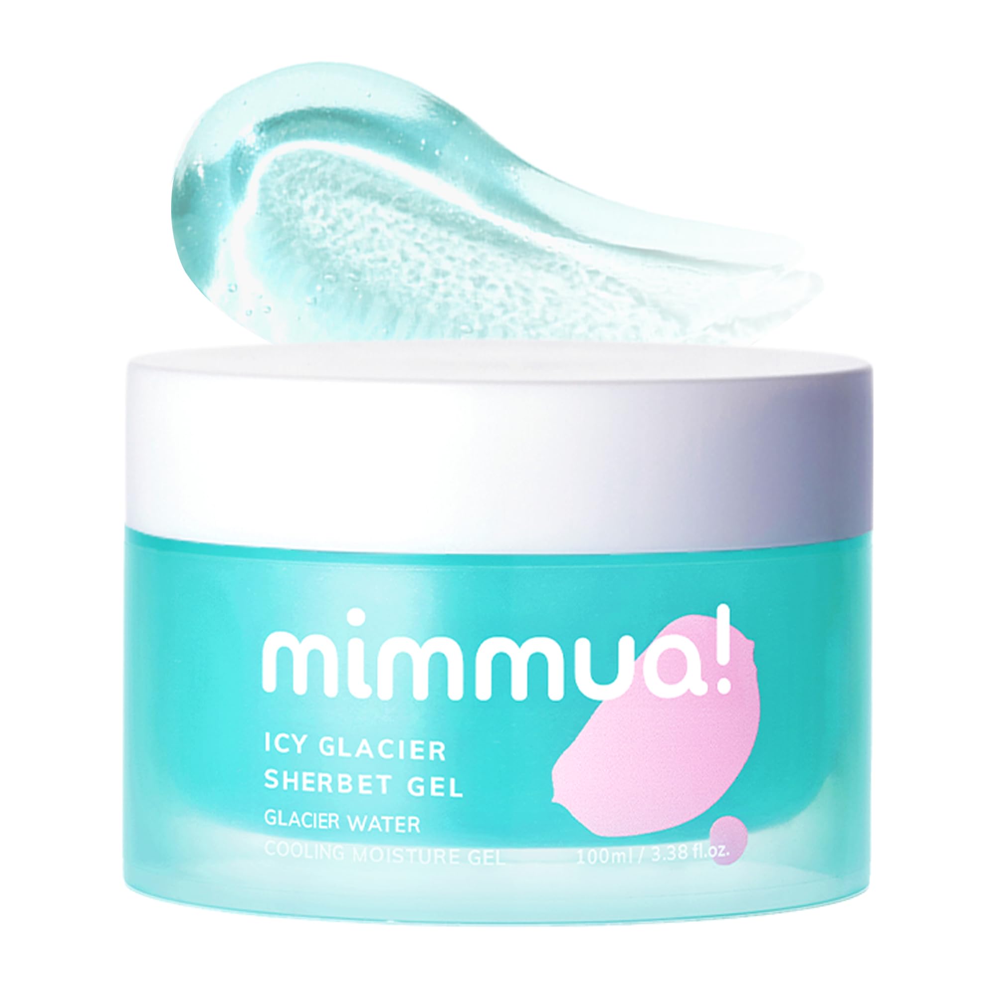 mimmua! Ice Sorbet Soothing & Cooling Face Moisturizer | Non-Comedogenic Gel Cream for Pores & Fungal Acne Safe | 3.38 oz