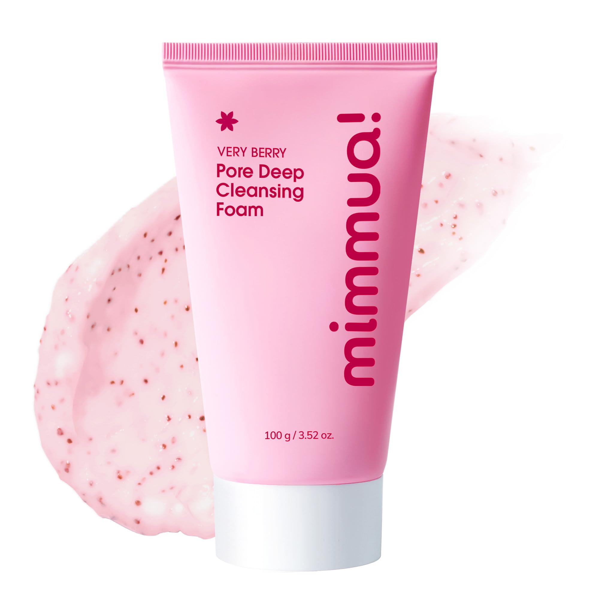 mimmua! VERY BERRY Pore Deep Cleansing Foam | Berry Complex + Fermented Ingredients for Glow