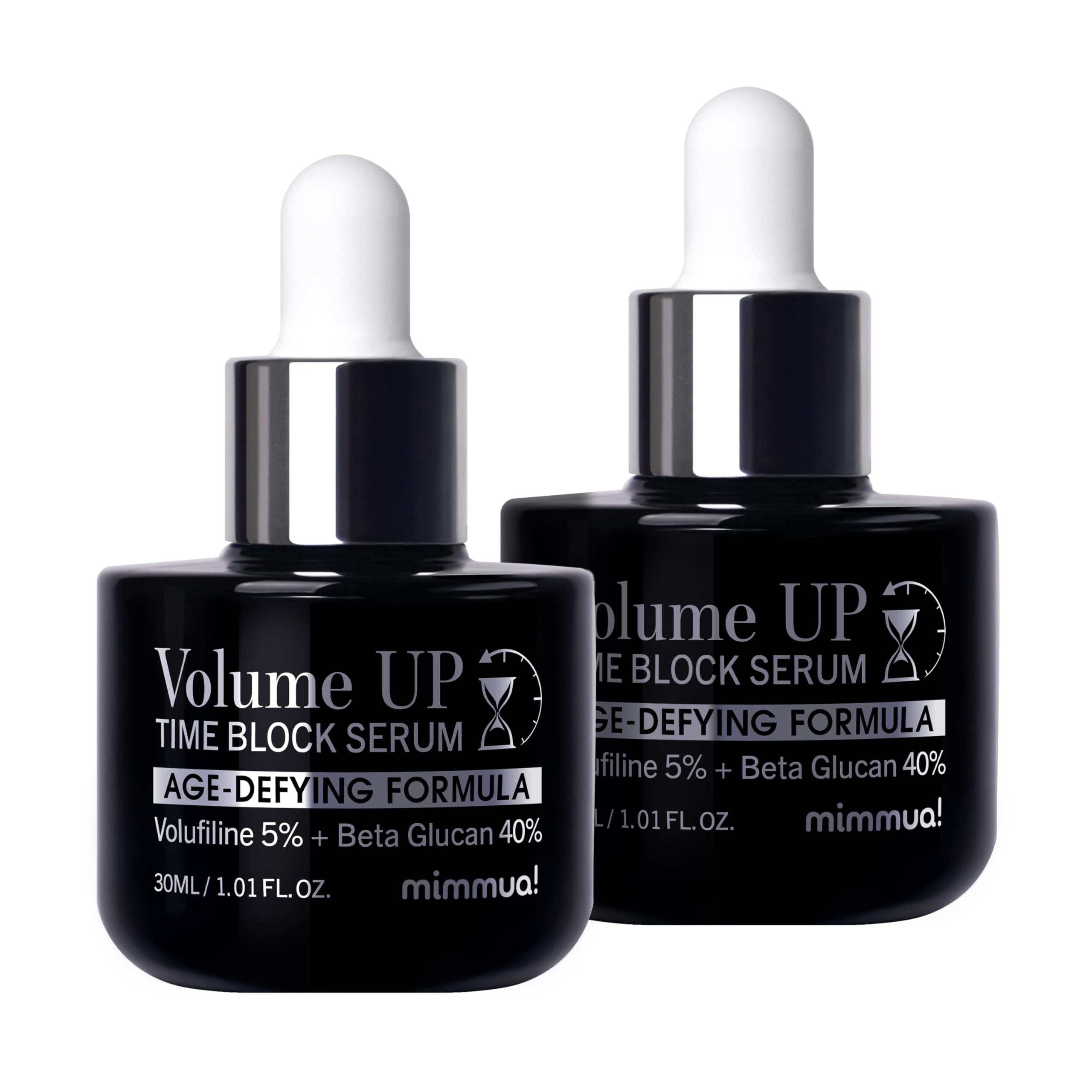 mimmua! Volume Up Time Block Serum – 5% Volufiline + 40% Beta Glucan | 2x30ml
