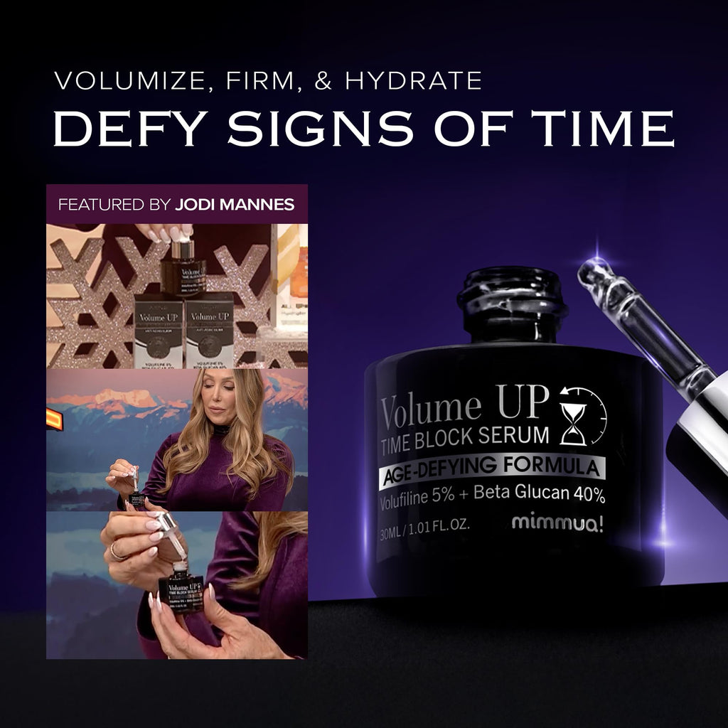 mimmua! Volume Up Time Block Serum – 5% Volufiline + 40% Beta Glucan | 2x30ml