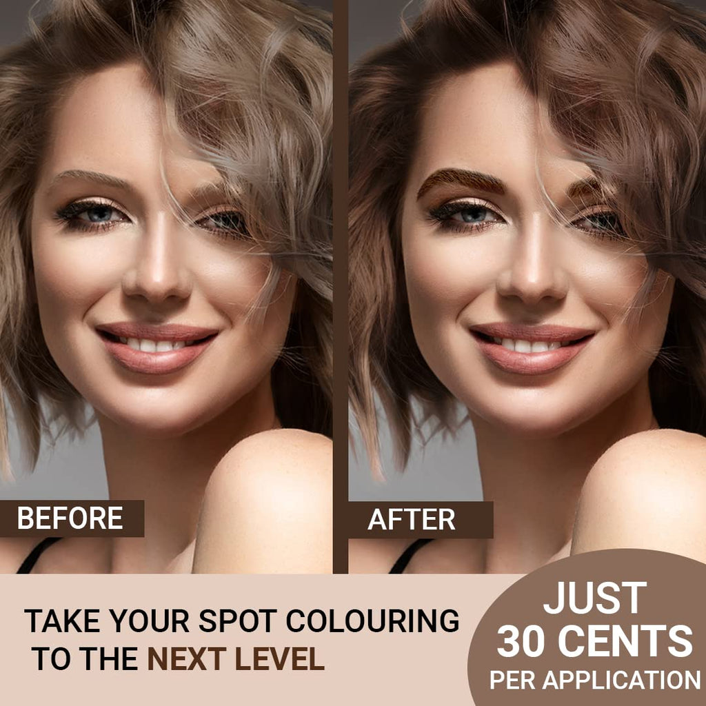 MINA iBrow Henna Color Tint Kit – Copper Brown | Covers Gray Hair, Up to 6 Weeks | No Ammonia, Vegan