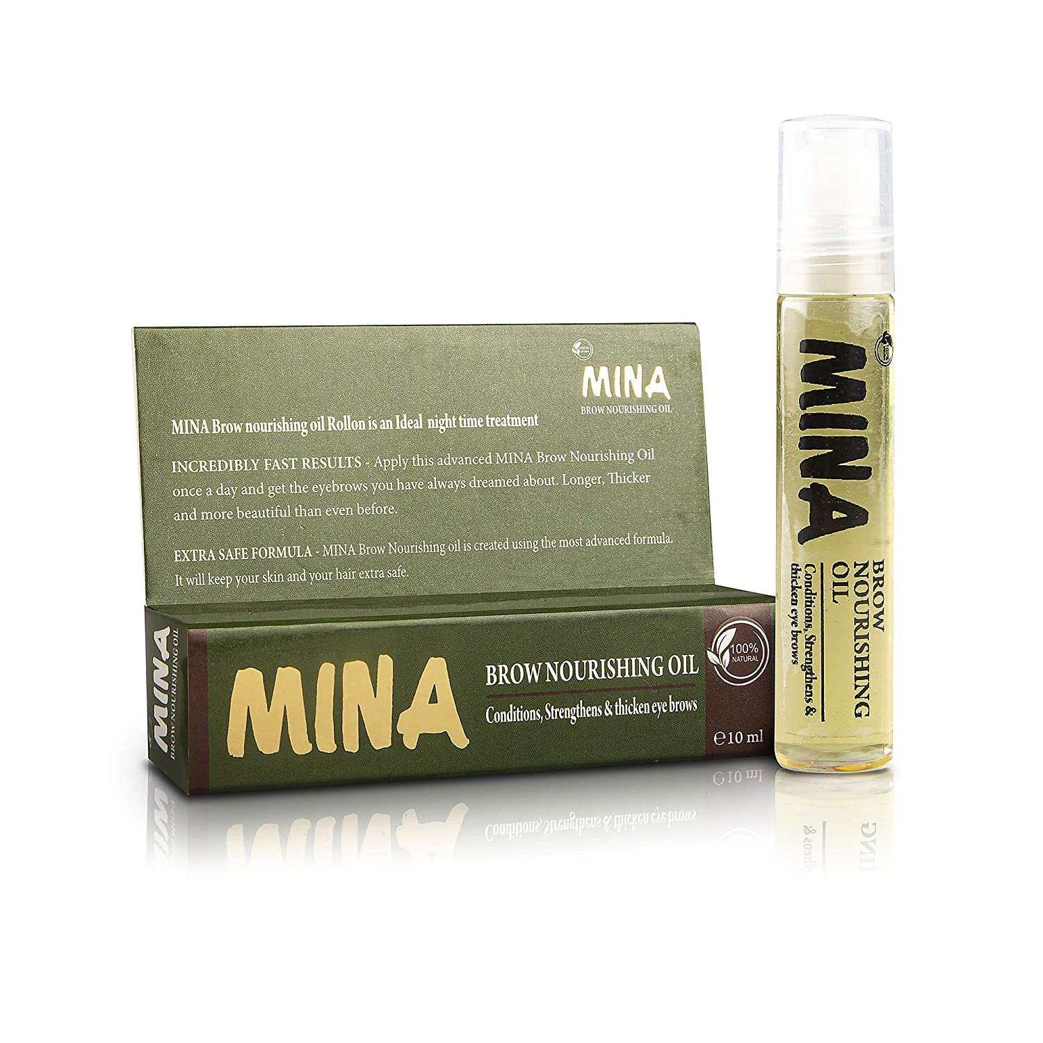 MINA ibrow Henna Medium Brown Tint Set – Up to 30 Applications, Vegan & Cruelty-Free