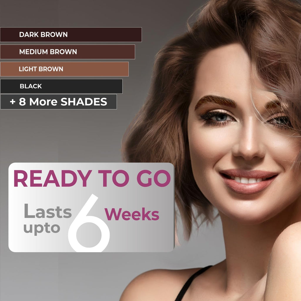 MinaiBrow Mina iBrow Henna Pearl Gray – Regular Pack Coloring Tint Kit (Up to 6 Weeks)