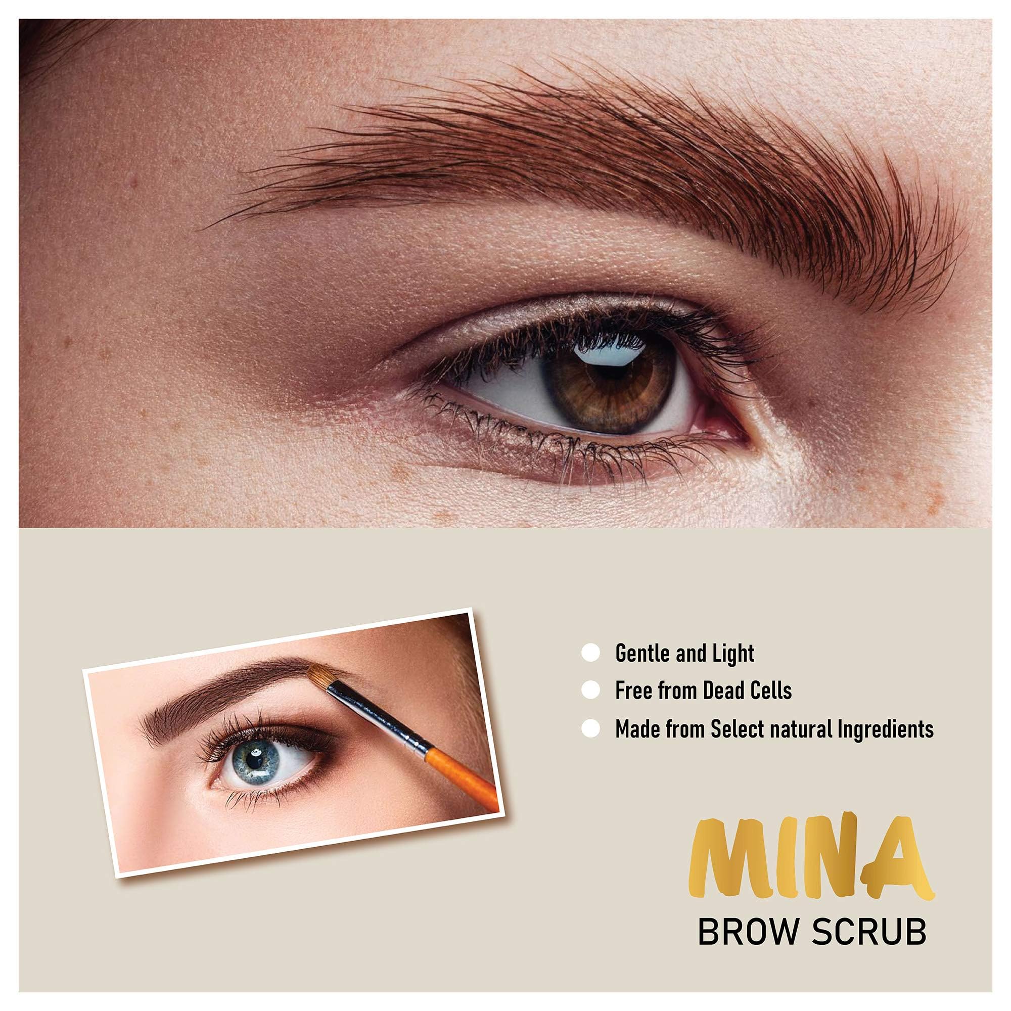 MINA Brow Scrub by MinaiBrow – Prepare Brows for Henna or Tint (50ml)