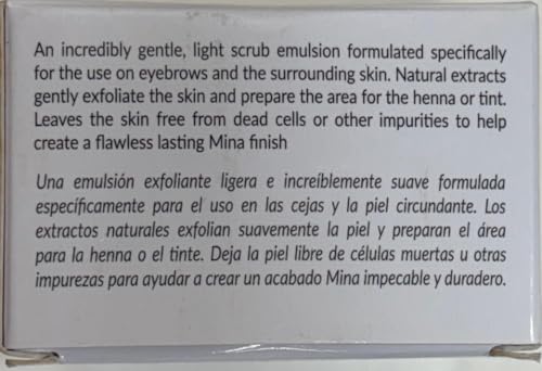 MINA Brow Scrub by MinaiBrow – Prepare Brows for Henna or Tint (50ml)