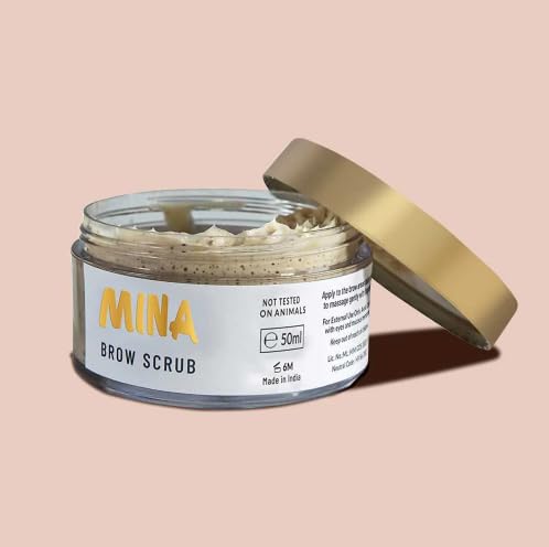 MINA Brow Scrub by MinaiBrow – Prepare Brows for Henna or Tint (50ml)
