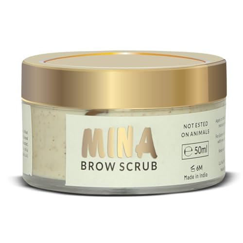 MINA Brow Scrub by MinaiBrow – Prepare Brows for Henna or Tint (50ml)