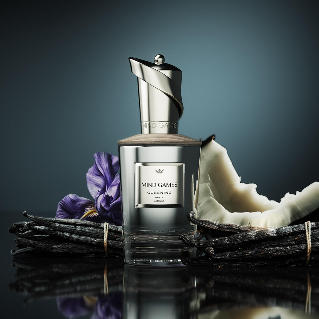MIND GAMES Queening – Luxury Extrait de Parfum for Women & Men | Saffron, Cotton, Coconut & Fluffy Musk | 100 mL