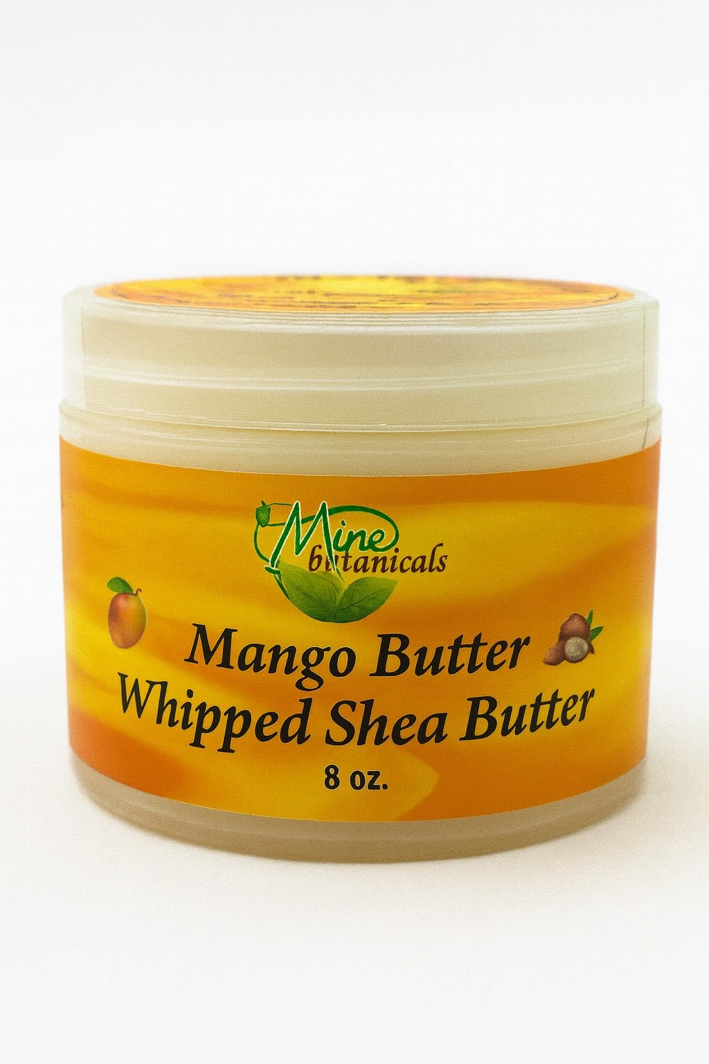 Mine Botanicals Whipped Body Butter with Mango Butter — 8 oz, Moisturizing & Nourishing