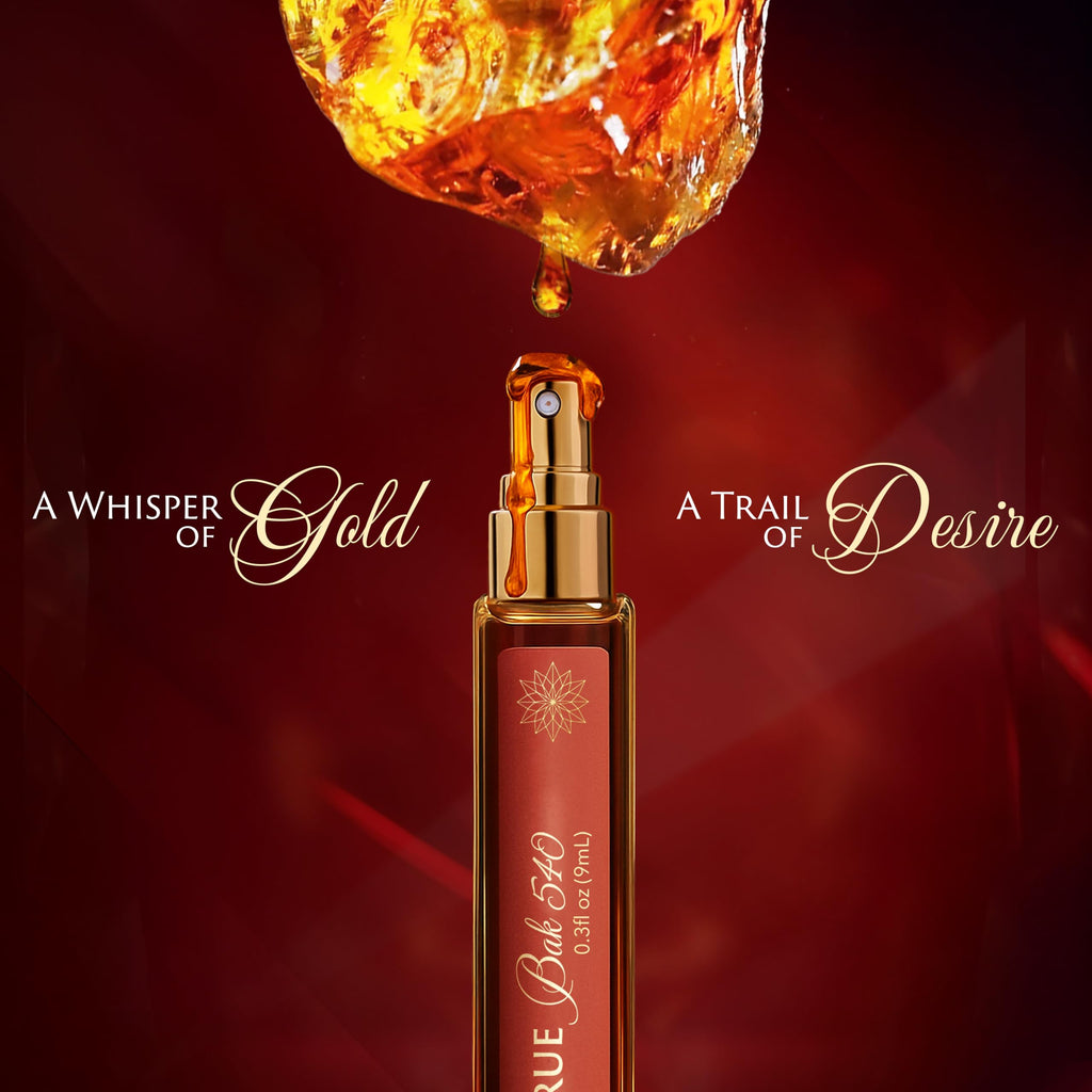 Mine True Bak 540 Amber Saffron Perfume – 9ml Travel Size EDP, Inspired by Baccarat R.ouge 5.40