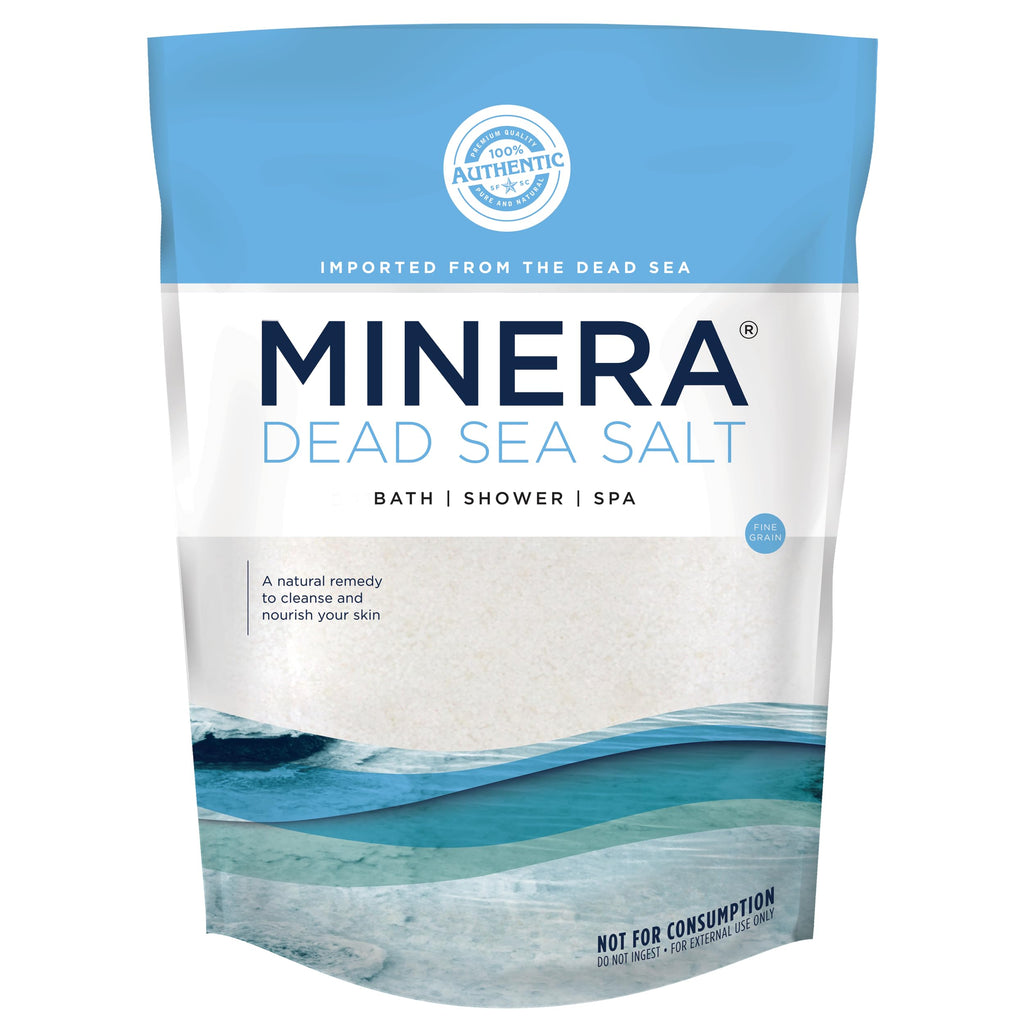Minera Fine Grain Dead Sea Salt – 19 lb Bath & Soaking, 100% Pure & Natural, Unscented