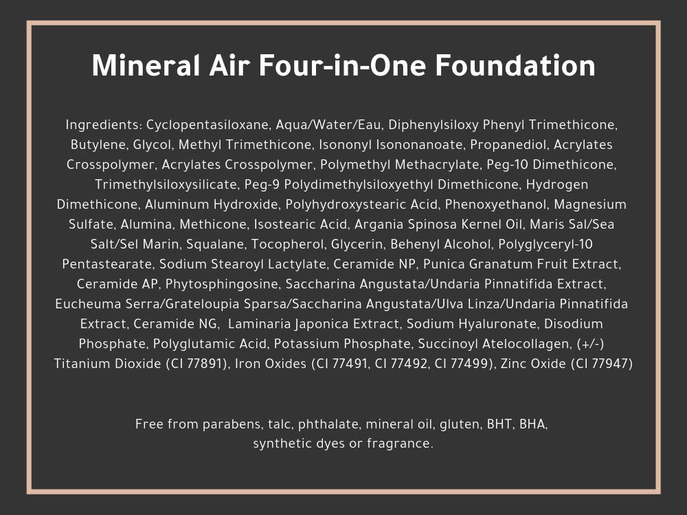 Mineral Air Four-in-One Foundation – Light (28 ml) for Mineral Air Mist Device