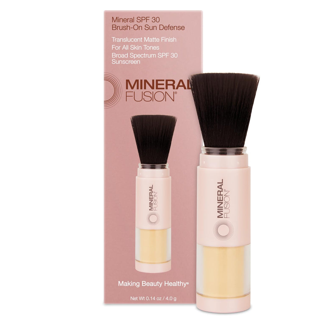 Mineral Fusion Brush-On Sun Defense SPF 30 | UVA/UVB Protection, Paraben-Free, Gluten-Free