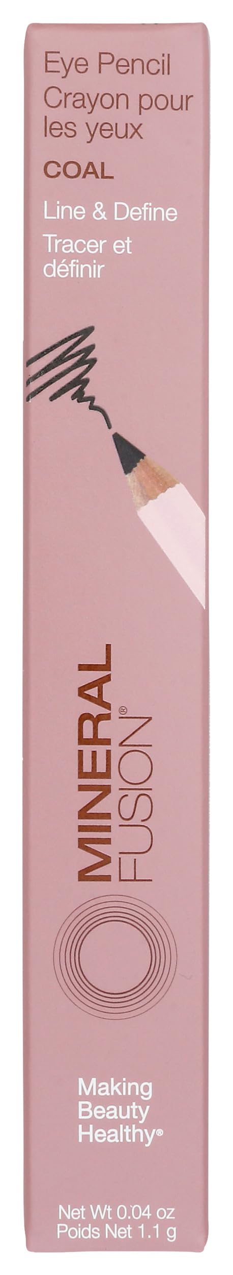 Mineral Fusion Coal Eye Pencil – Deep Black, 0.04 Oz