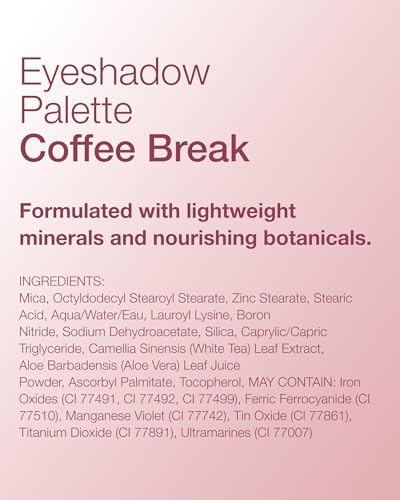 Mineral Fusion Eyeshadow Palette Coffee Break | Vegan, Matte, Satin & Shimmer Finishes