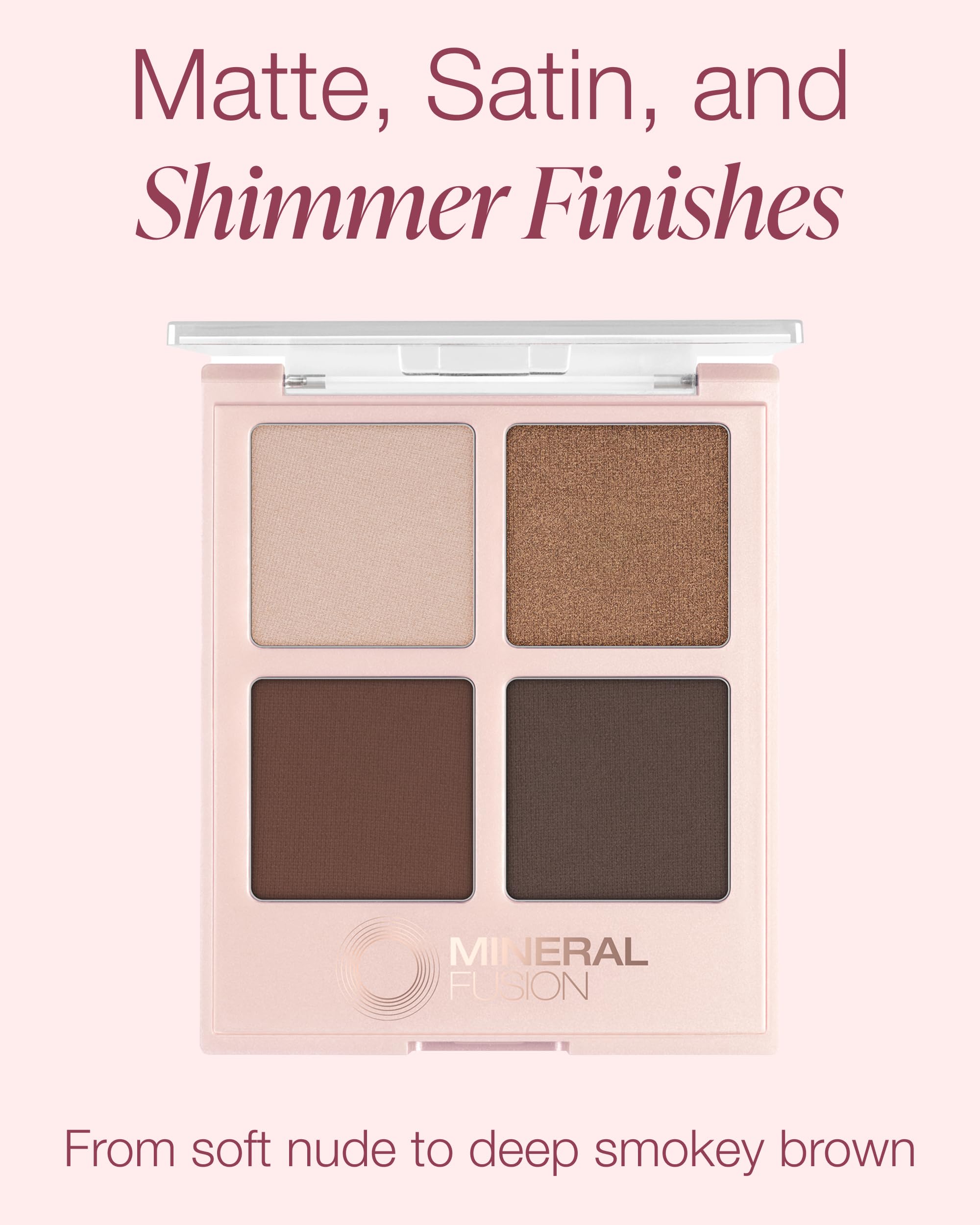 Mineral Fusion Eyeshadow Palette Coffee Break | Vegan, Matte, Satin & Shimmer Finishes