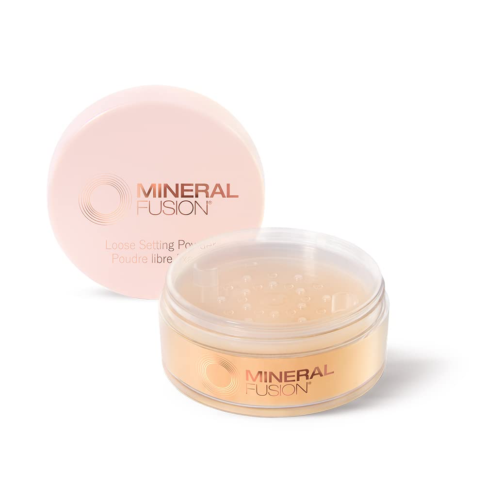 Mineral Fusion Flawless Finish Setting Powder Banana | Lightweight, Oil-Absorbing, Soft-Focus Finish