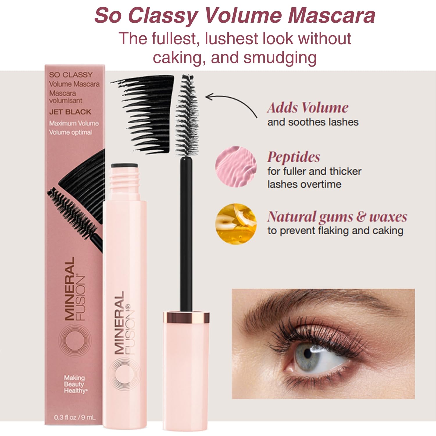 Mineral Fusion So Classy Mascara + Hydro-Shine Lip Gloss Kit – Natural Eye & Lip Duo