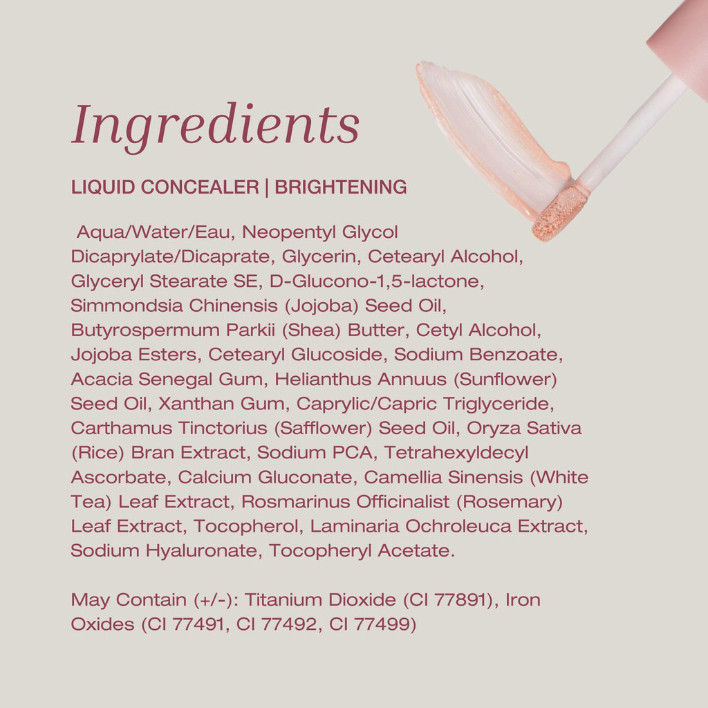 Mineral Fusion Liquid Concealer Brightening – Full Coverage, Hydration & Glow