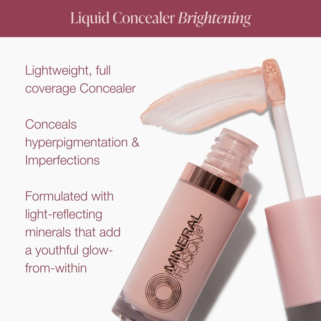 Mineral Fusion Liquid Concealer Brightening – Full Coverage, Hydration & Glow