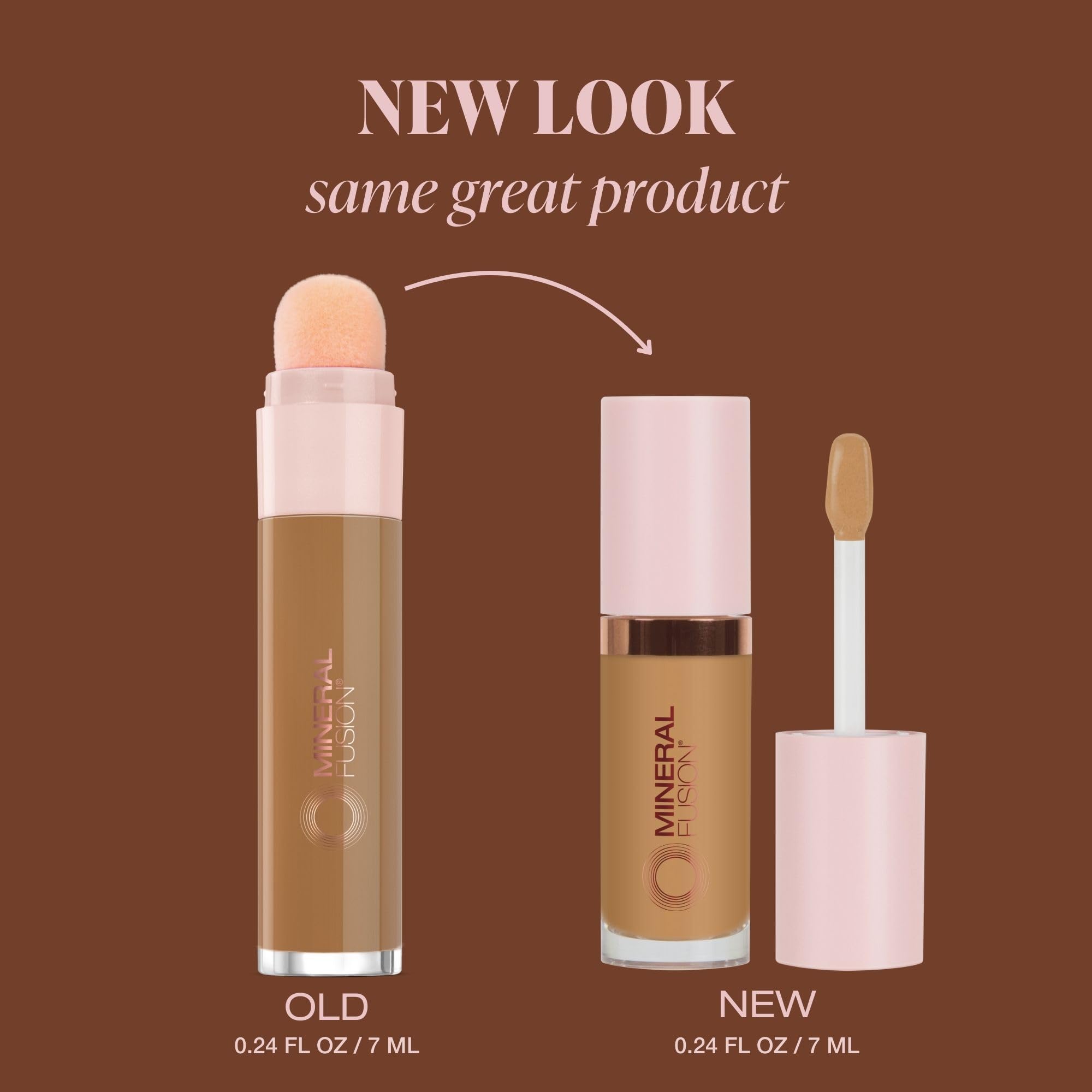 Mineral Fusion Liquid Concealer Medium Deep – Vegan, Full-Coverage Under-Eye + Spot Concealer