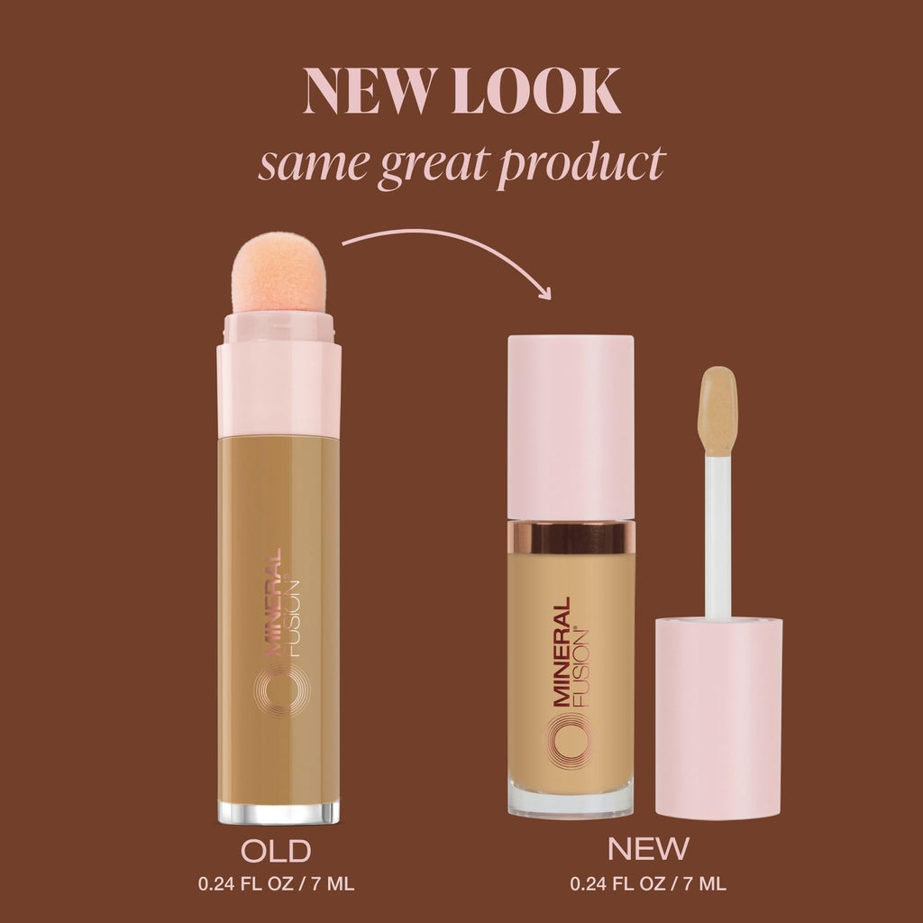 Mineral Fusion Liquid Concealer Medium Olive — Vegan, Lightweight, Full-Coverage