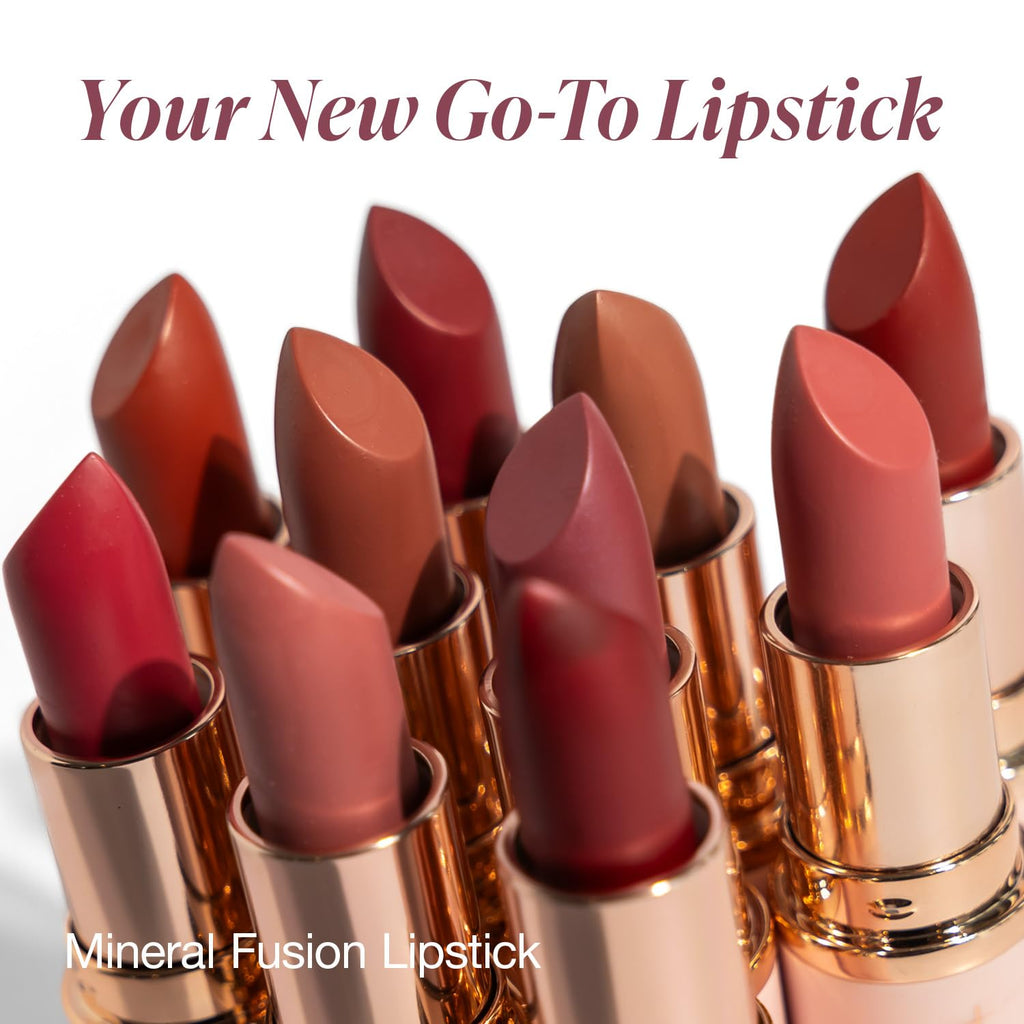 Mineral Fusion Lipstick Rose Sangria – Long-Lasting, Smudge-Free Color