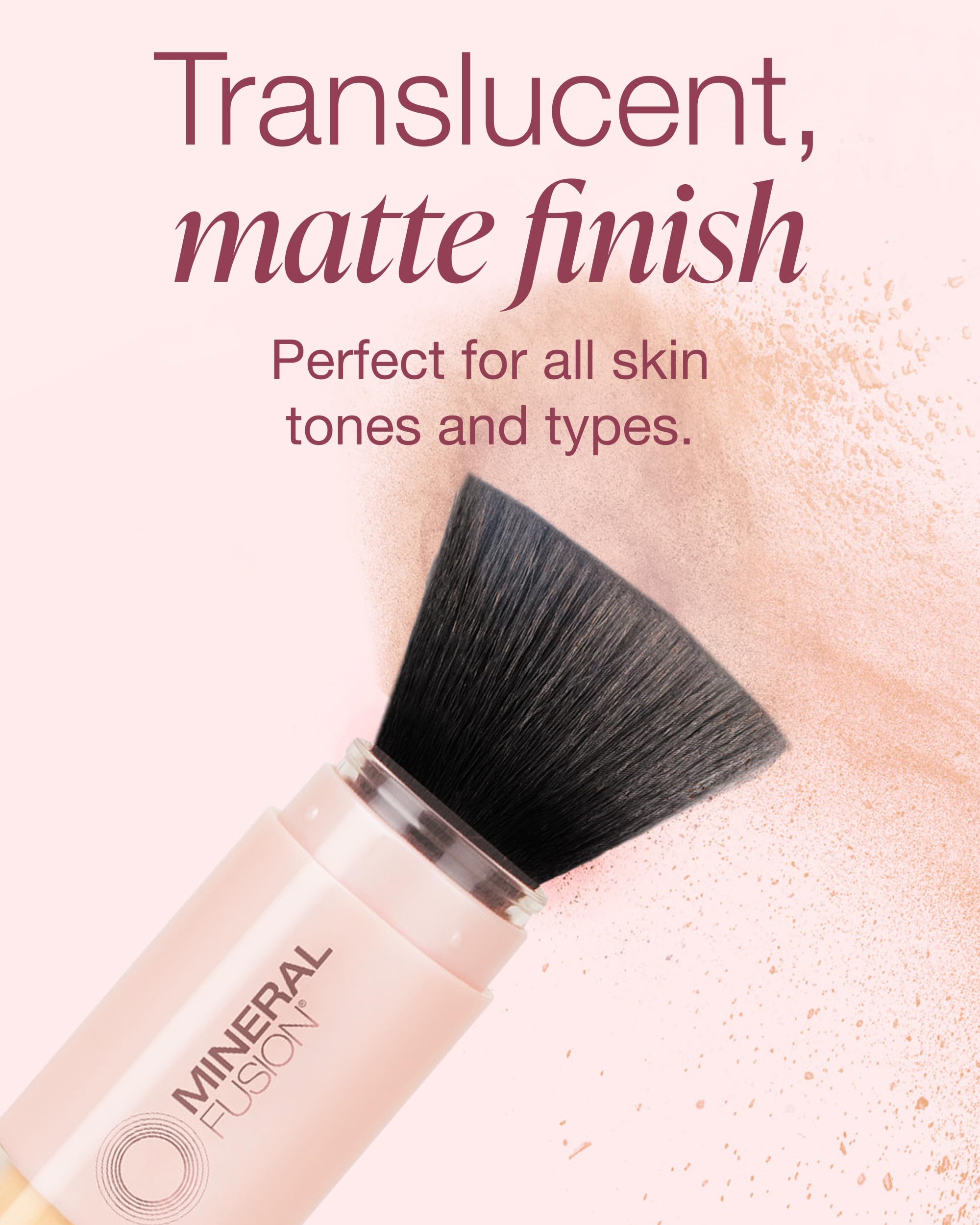Mineral Fusion Brush-On Powder Sunscreen SPF 30 for Face | Translucent, Hypoallergenic, Travel-Friendly