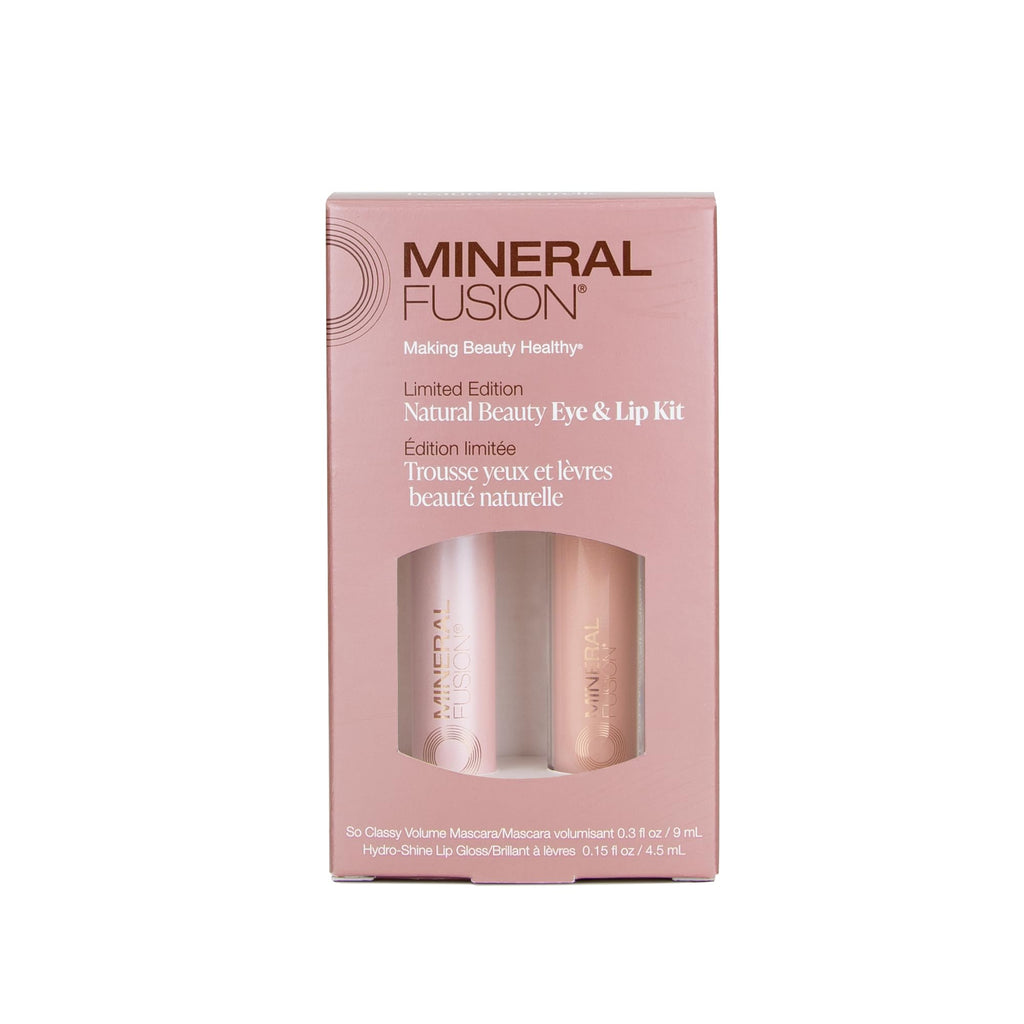 Mineral Fusion So Classy Mascara + Hydro-Shine Lip Gloss Kit – Natural Eye & Lip Duo