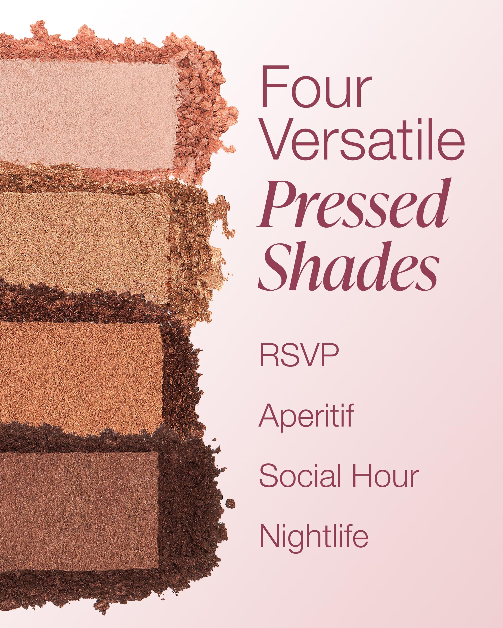 Mineral Fusion Soiree Eyeshadow Palette | Vegan Eye Makeup with Matte, Satin, and Shimmer Finishes