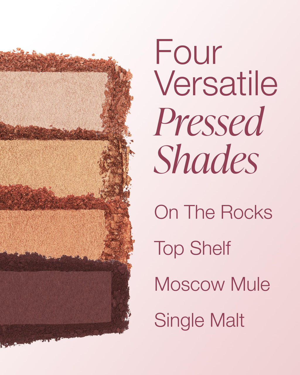 Mineral Fusion Eyeshadow Palette – Speakeasy (4 Vegan Shades) – Matte, Satin & Shimmer