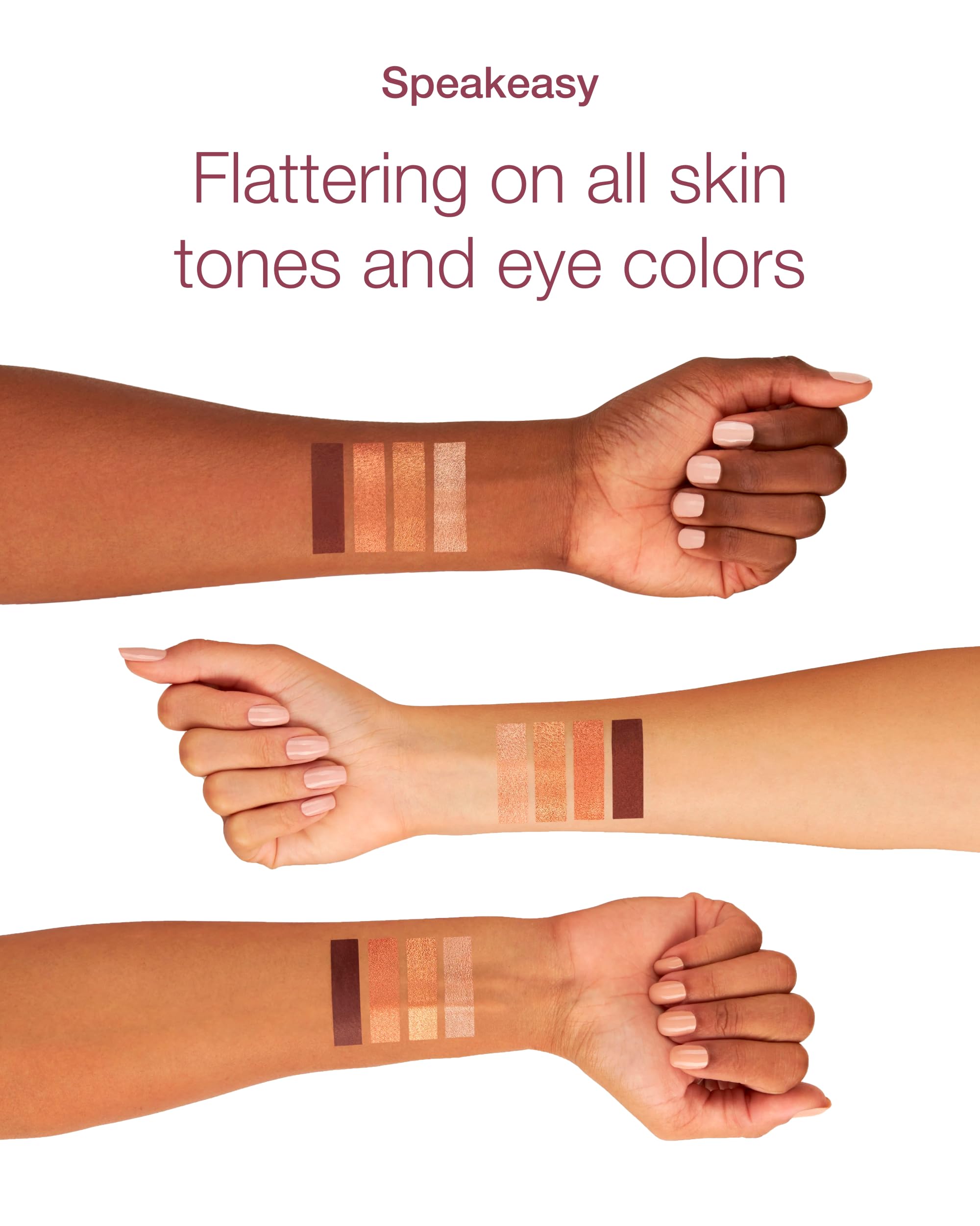 Mineral Fusion Eyeshadow Palette – Speakeasy (4 Vegan Shades) – Matte, Satin & Shimmer